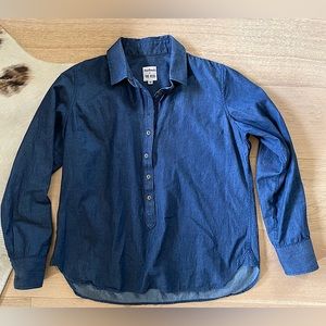 Tradlands for The Reed chambray popover shirt M